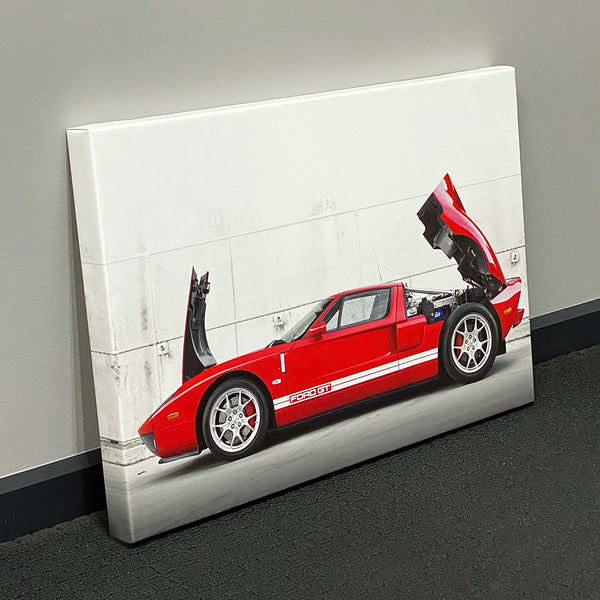Canvas Art Print - Ford GT Red