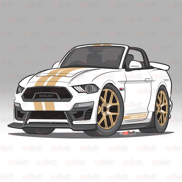 2018-2021 Shelby GT-H - Oxford White Convertible