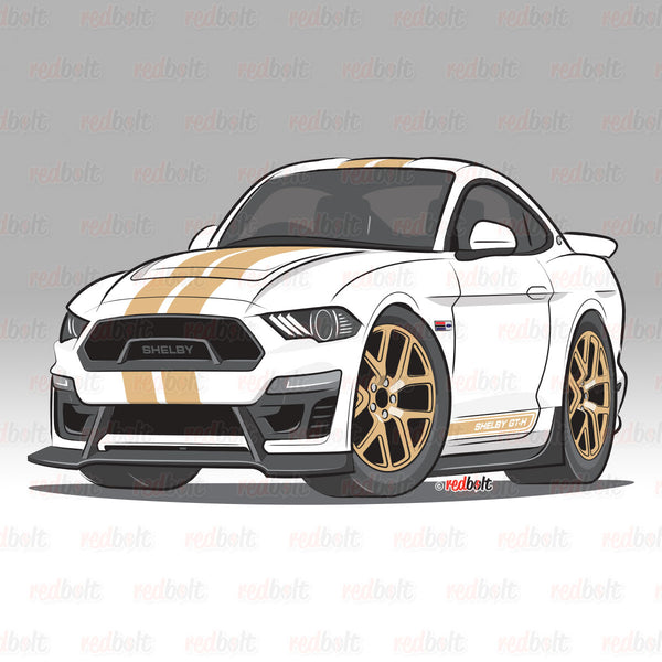 2018-2021 Shelby GT-H - Oxford White Fastback