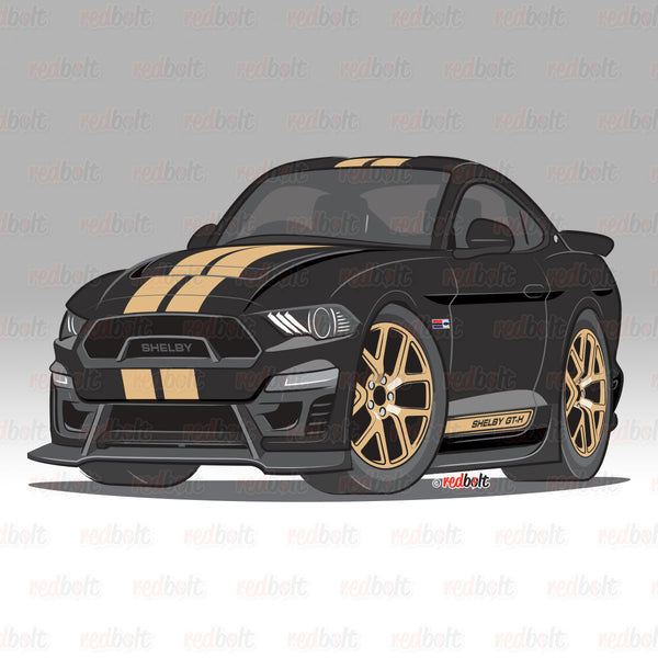 2018-2021 Shelby GT-H - Shadow Black Fastback